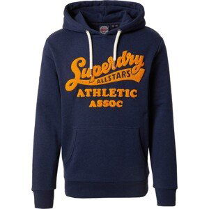 Superdry Mikina námořnická modř / zlatě žlutá