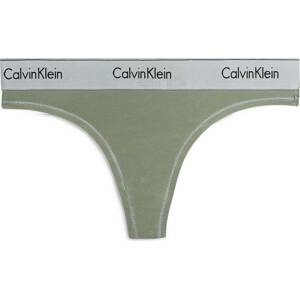 Calvin Klein Underwear Tanga šedá / zelená / černá