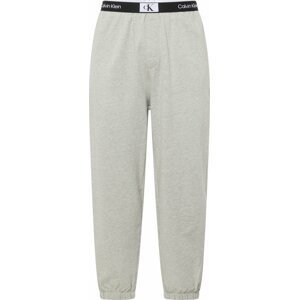 Calvin Klein Underwear Pyžamové kalhoty šedá / černá / bílá