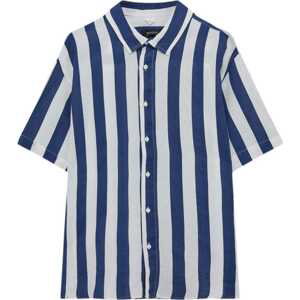 Pull&Bear Košile námořnická modř / bílá