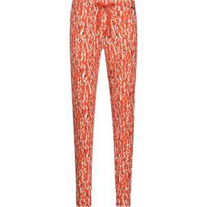 Skiny Pyžamové kalhoty oranžová / černá / bílá