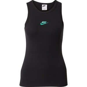 Nike Sportswear Top mátová / černá