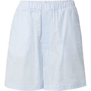 Lindex Pyžamové kalhoty světlemodrá / bílá