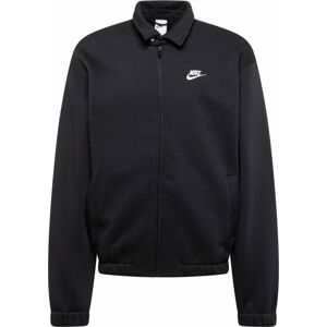 Nike Sportswear Mikina 'HARRINGTON' černá / bílá