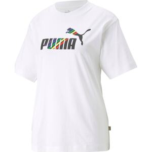 PUMA Funkční tričko 'Love Is Love' žlutá / červená / černá / bílá