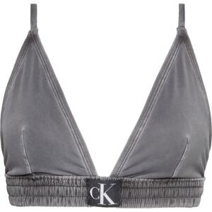 Calvin Klein Swimwear Horní díl plavek černá / bílá