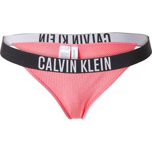 Calvin Klein Swimwear Spodní díl plavek 'Intense Power' pink / černá / bílá