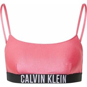 Calvin Klein Swimwear Horní díl plavek magenta / černá / bílá