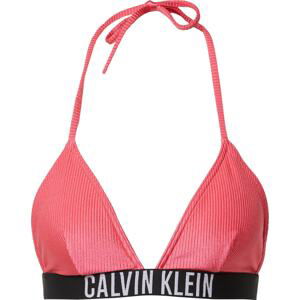 Calvin Klein Swimwear Horní díl plavek pink / černá / bílá