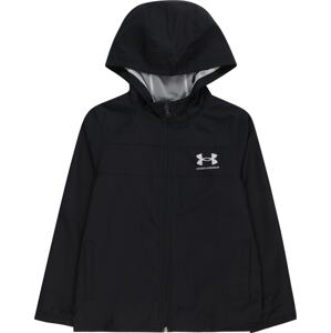 UNDER ARMOUR Sportovní bunda černá / bílá