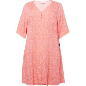 Fransa Curve Košilové šaty 'ELISE' oranžová / růžová / bílá