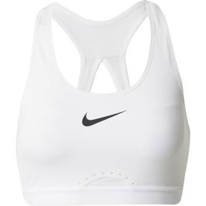 NIKE Sportovní podprsenka černá / bílá