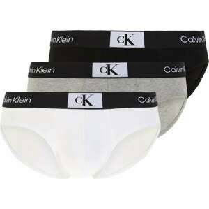 Calvin Klein Underwear Slipy šedý melír / černá / bílá