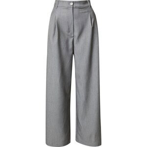 Monki Kalhoty se sklady v pase tmavě šedá