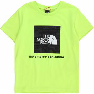 THE NORTH FACE Funkční tričko 'REDBOX' svítivě žlutá / černá / bílá