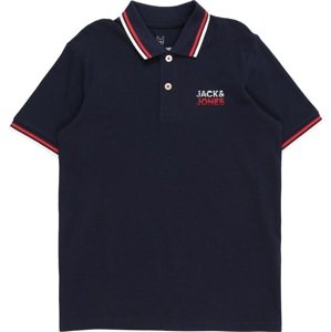 Jack & Jones Junior Tričko 'ATLAS' námořnická modř / grenadina / bílá