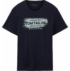 TOM TAILOR Tričko námořnická modř / bílá