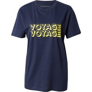 Les Petits Basics Tričko 'Voyage' námořnická modř / žlutá