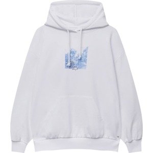 Pull&Bear Mikina světlemodrá / černá / offwhite