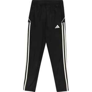 ADIDAS PERFORMANCE Sportovní kalhoty černá / bílá