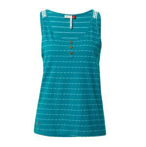 Ragwear Top 'PINNA' aqua modrá / petrolejová / bílá