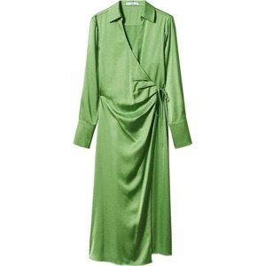 MANGO Košilové šaty 'Colette' zelená