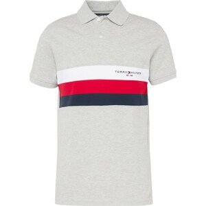 TOMMY HILFIGER Tričko marine modrá / světle šedá / červená / bílá