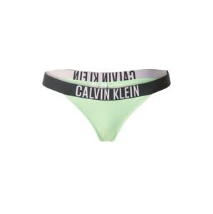Calvin Klein Swimwear Spodní díl plavek světle zelená / černá / bílá