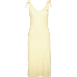 Alife and Kickin Letní šaty 'MelinaAK' světle žlutá / bílá