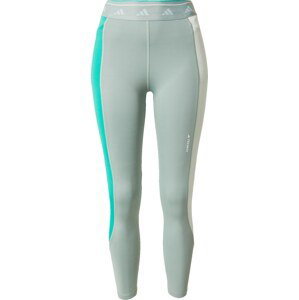 ADIDAS PERFORMANCE Sportovní kalhoty mátová / nefritová / pastelově zelená / bílá