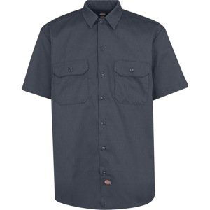 DICKIES Košile 'work shirt' modrá / žlutá / tmavě šedá / červená