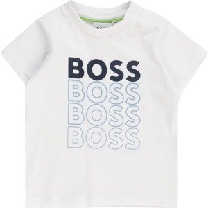 BOSS Kidswear Tričko modrá / námořnická modř / světlemodrá / bílá