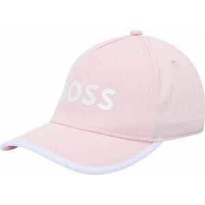 BOSS Kidswear Klobouk růžová / bílá