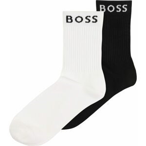 BOSS Kidswear Ponožky černá / bílá