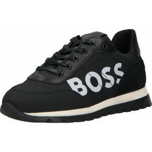 BOSS Kidswear Tenisky černá / bílá