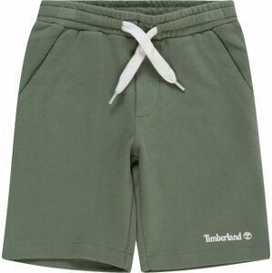 TIMBERLAND Kalhoty zelená / bílá