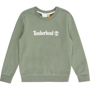 TIMBERLAND Mikina khaki / bílá