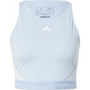 ADIDAS PERFORMANCE Sportovní top světlemodrá / bílá