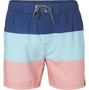 KOROSHI Plavecké šortky námořnická modř / mátová / růžová