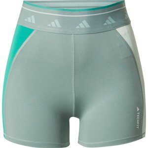 ADIDAS PERFORMANCE Sportovní kalhoty režná / zelená / pastelově zelená / bílá