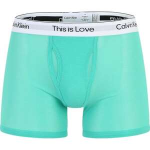 Calvin Klein Underwear Boxerky 'Pride' nefritová / černá / bílá