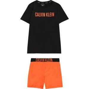 Calvin Klein Underwear Pyžamo 'Intense Power' oranžová / černá