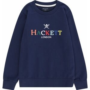 Hackett London Tričko námořnická modř / žlutá / korálová / bílá