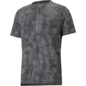 PUMA Funkční tričko tmavě šedá / černá / bílá