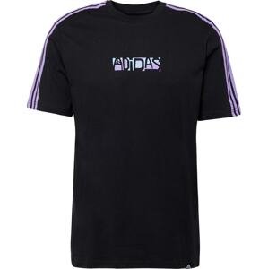 ADIDAS SPORTSWEAR Funkční tričko tyrkysová / světle fialová / černá