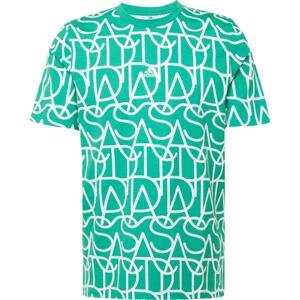ADIDAS SPORTSWEAR Funkční tričko zelená / bílá