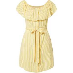 ABOUT YOU Letní šaty 'Lotta' žlutá / bílá