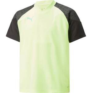 PUMA Funkční tričko 'Individual Cup' světle zelená / černá
