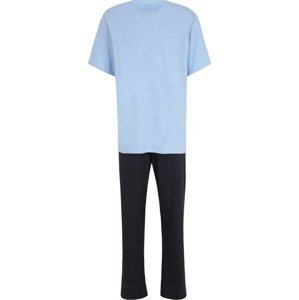 SCHIESSER Pyžamo dlouhé marine modrá / světlemodrá