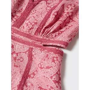 MANGO Šaty 'Cutty' růžová / pitaya / bílá